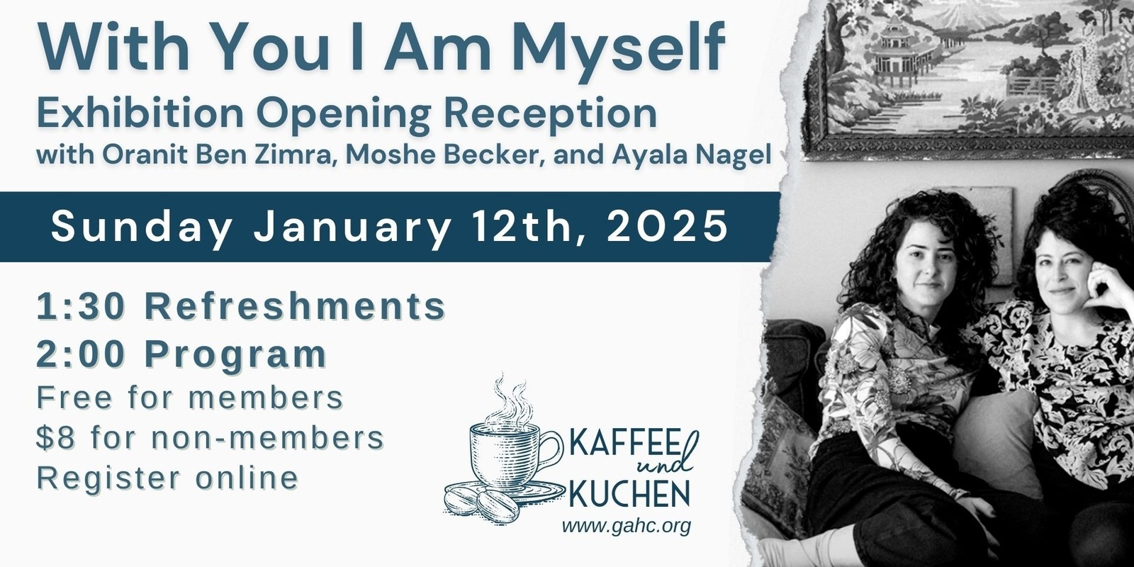 Banner image for Kaffee und Kuchen: With You I Am Myself Reception