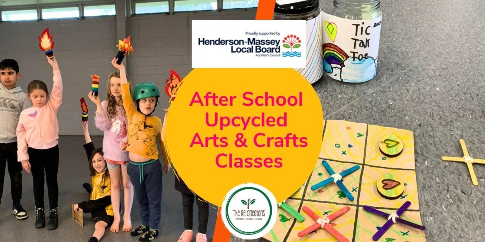 Banner image for Upcycled Arts and Crafts After School Class, Te Atatu South Community Centre, 2024 Term 4 (10 weeks), Thursdays, 17 Oct to 19 Dec, 3.15pm - 5.15pm 