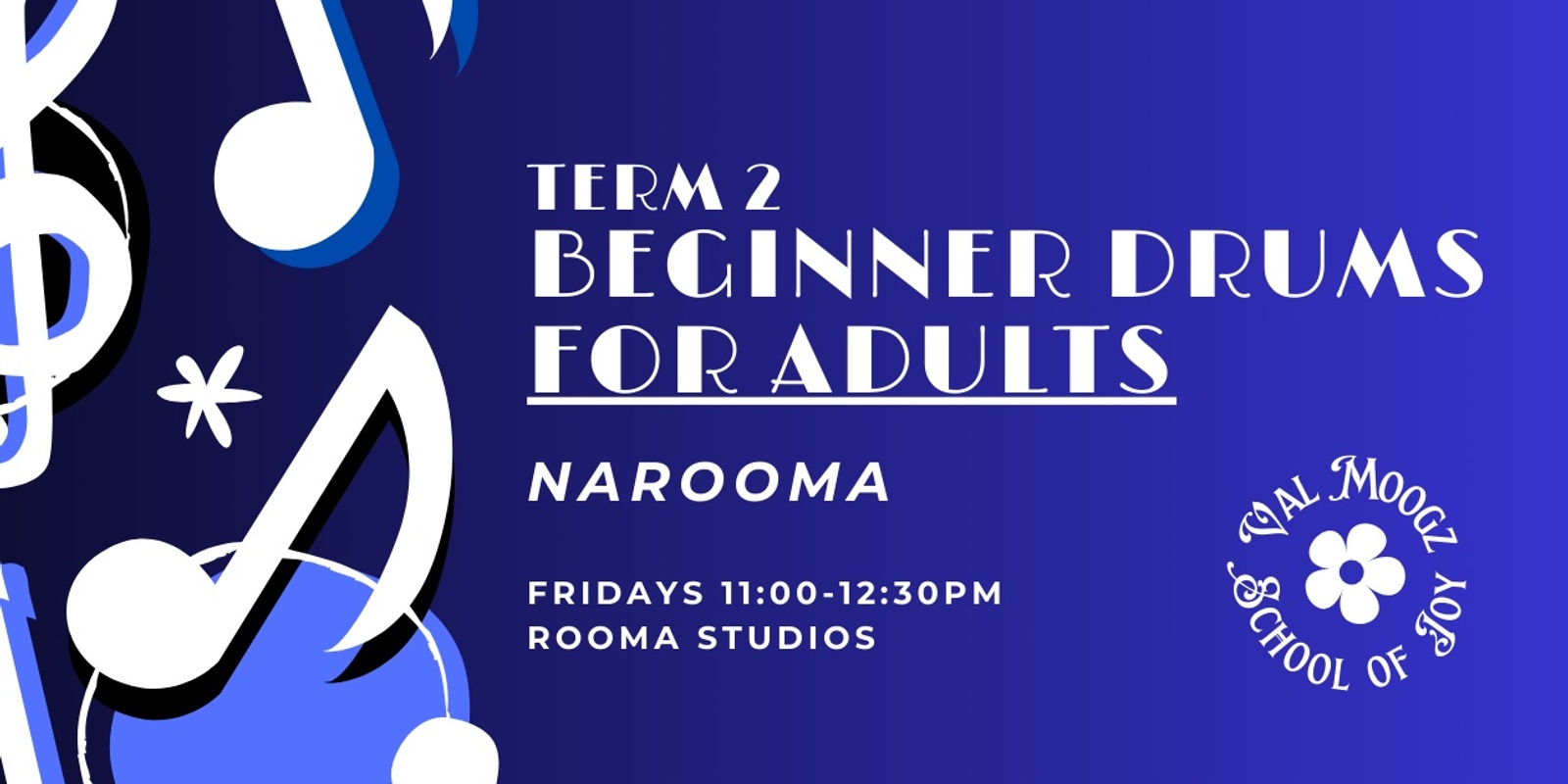 Banner image for Term 2 - Beginner Drums for Adults - Narooma
