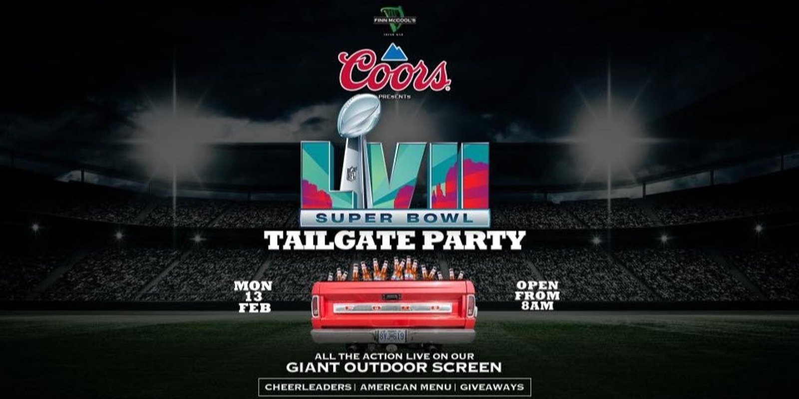 Finn McCool's Fortitude Valley Super Bowl Tailgate Party 2023
