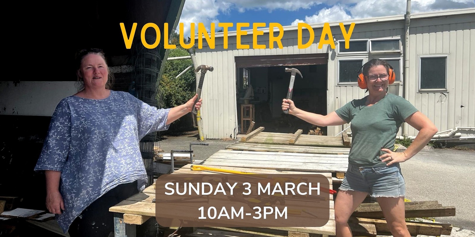 Banner image for Volunteer Day! Get the New Workshop Ready, Chamberlain Rd Warehouse, Sun 3 March 10am - 3pm