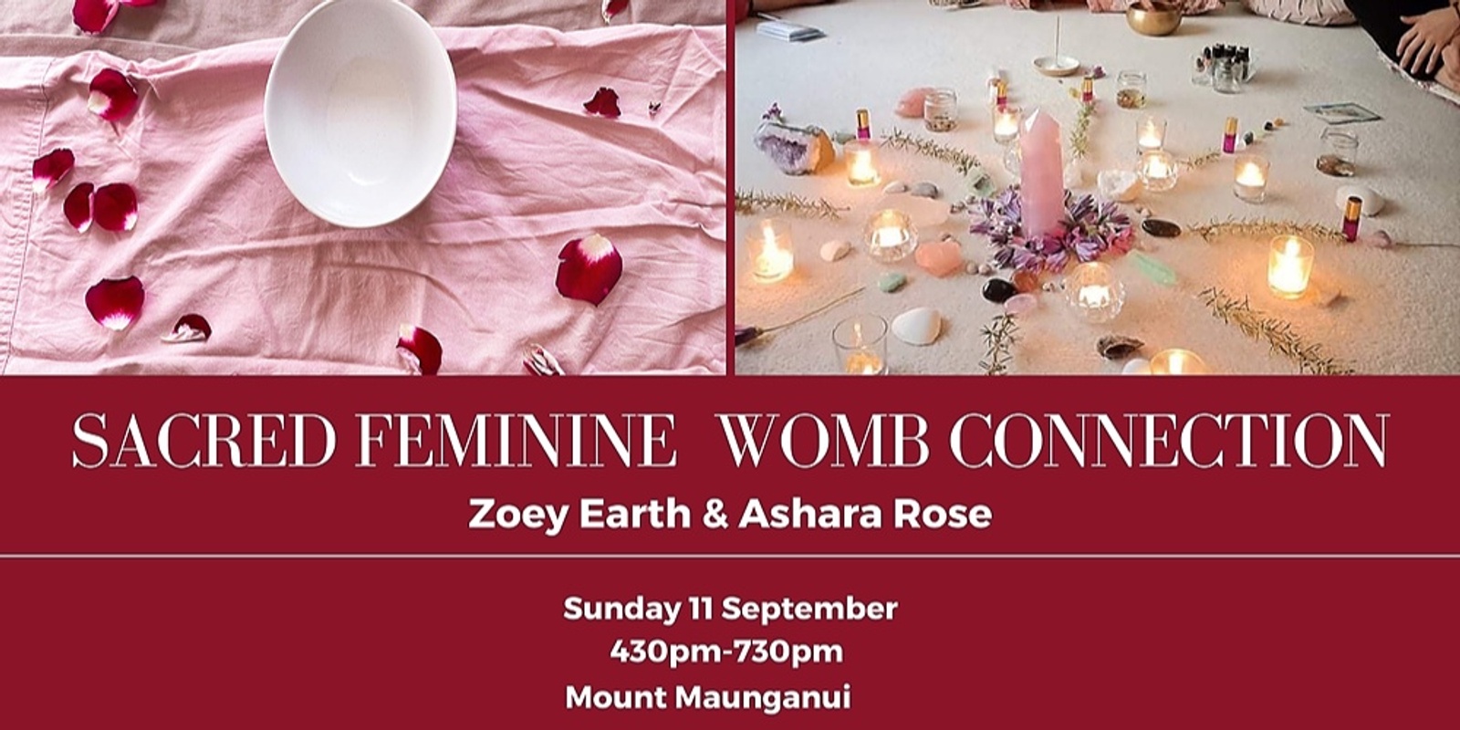 Banner image for SACRED FEMININE WOMB CONNECTION ~ Mount Maunganui