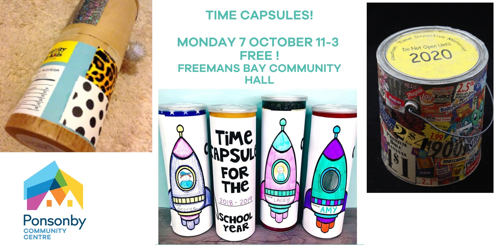 Banner image for Time Capsules! Monday 7 October 11-3pm 