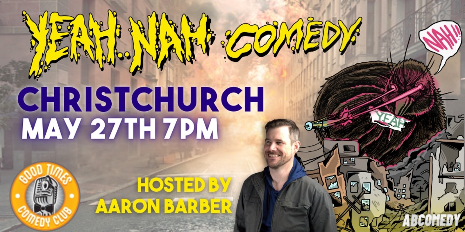 Banner image for Yeah..Nah Comedy : CHRISTCHURCH