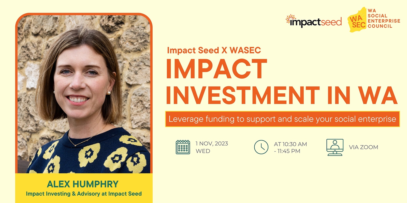 Banner image for Impact Investment in WA: Leverage funding to support and scale your social enterprise 