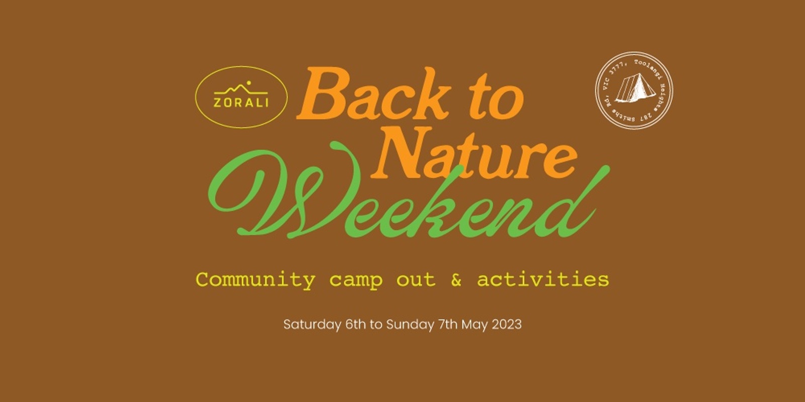 Banner image for Cancelled: Zorali Back to Nature Weekend