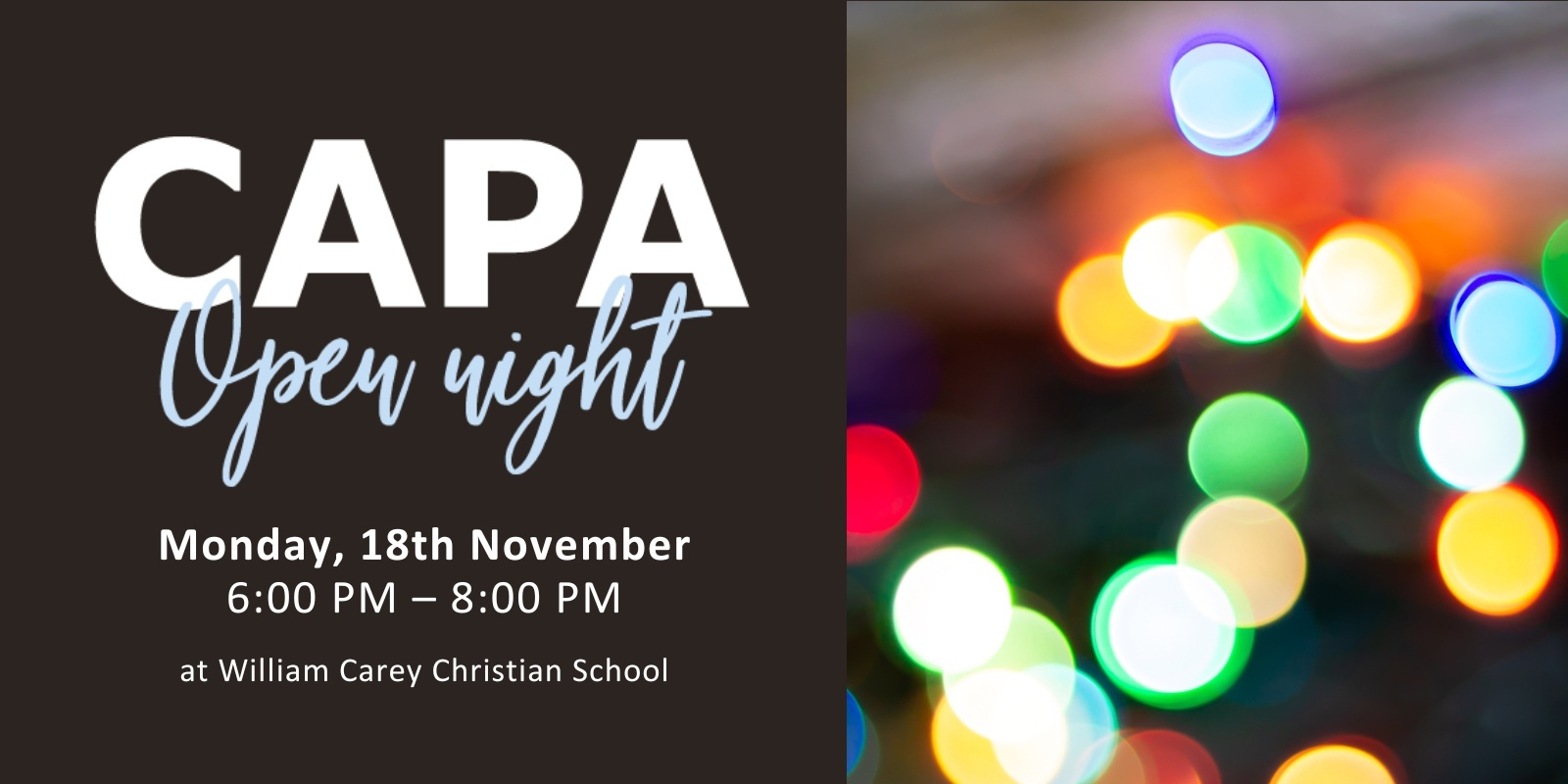 Banner image for CAPA Open Night