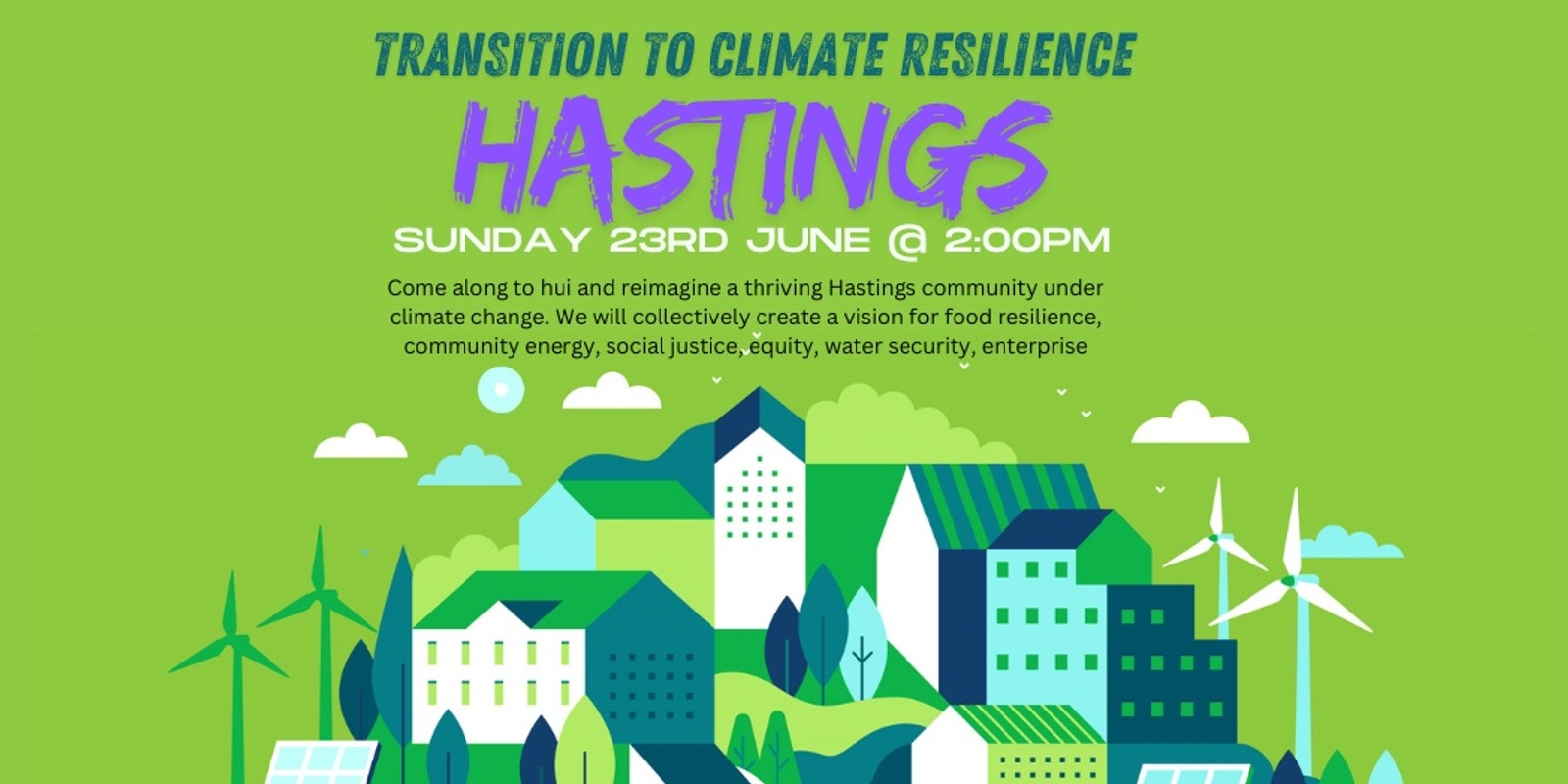 Banner image for Re-imagining Hastings - Transition Town