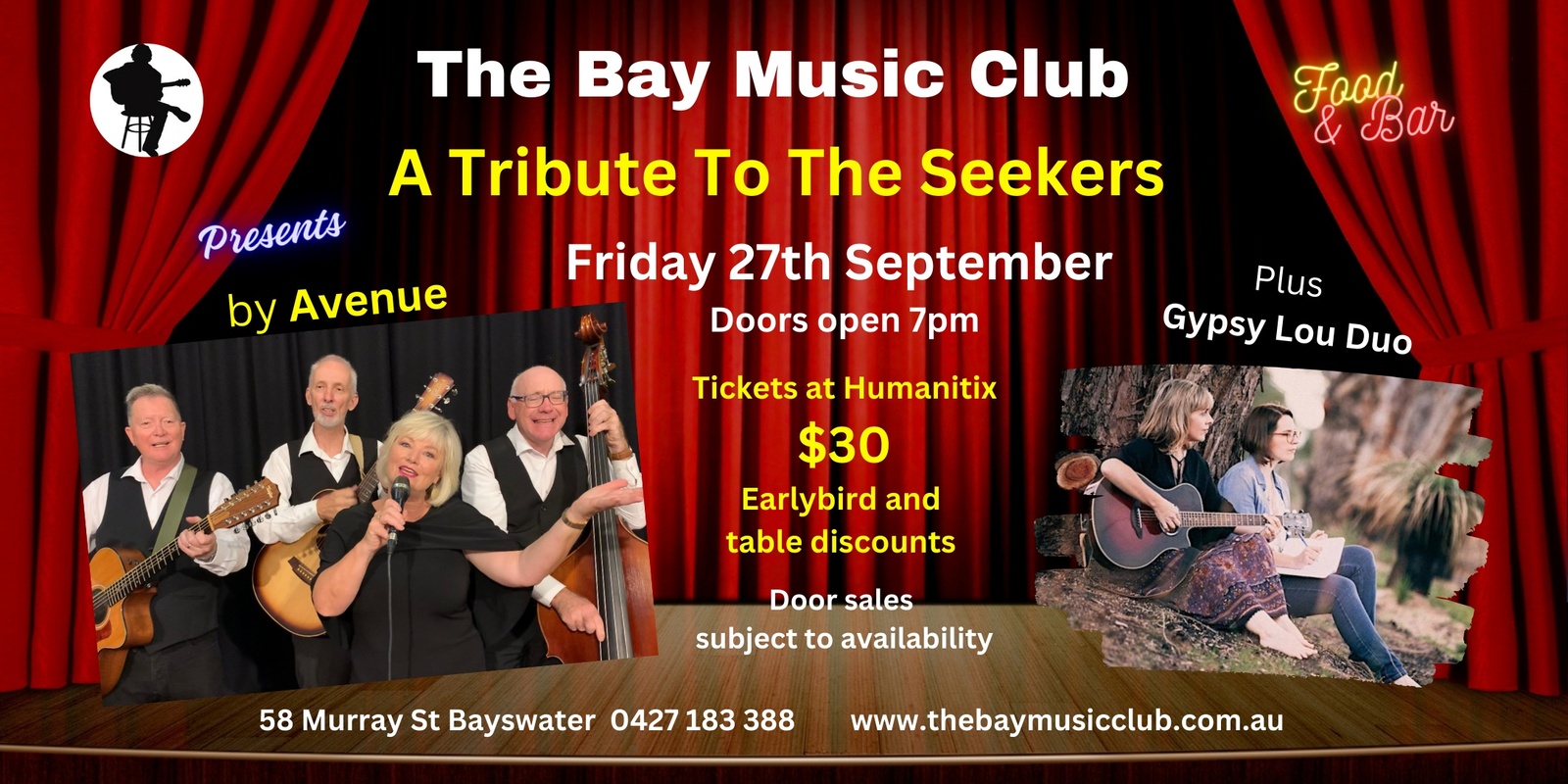 Banner image for Joyce Mathers and 'Avenue' present - A tribute to The Seekers