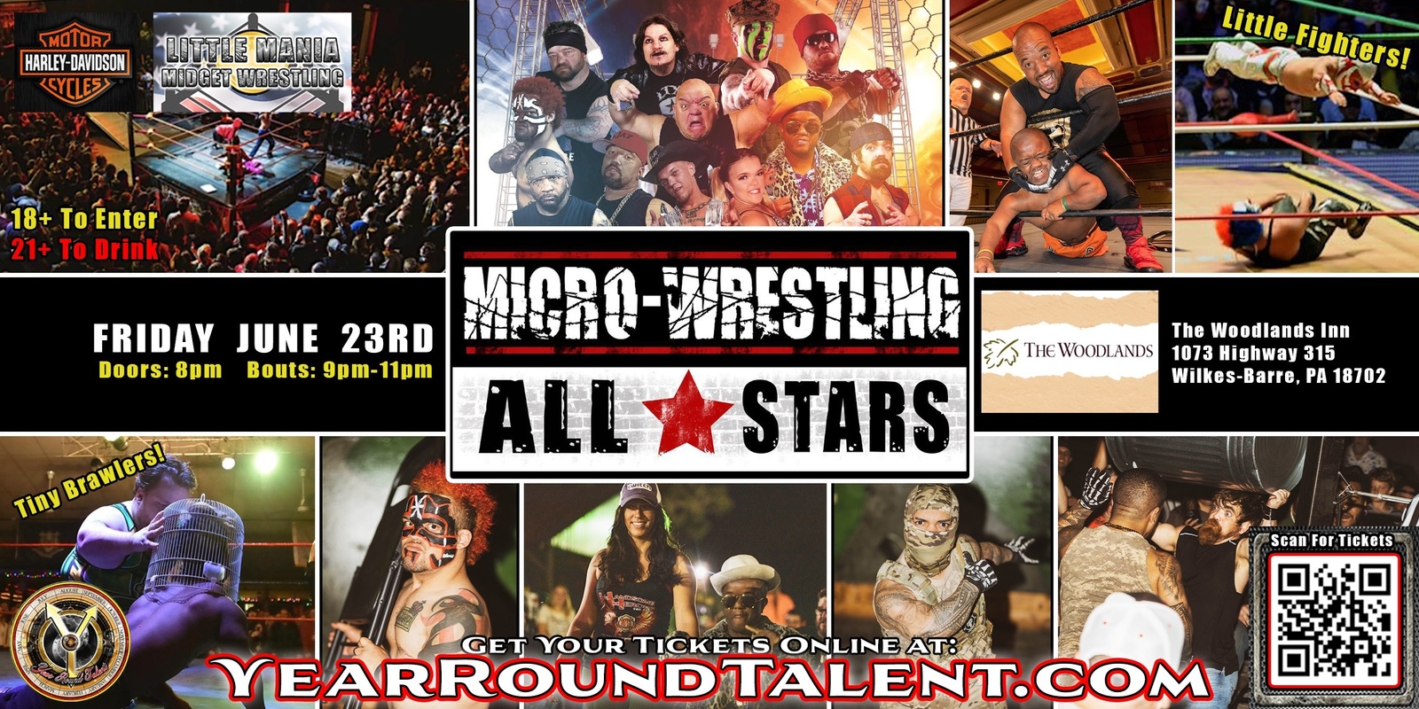 Wilkes-Barre, PA - Micro-Wresting All * Stars: Little Mania Rips Through the Ring!