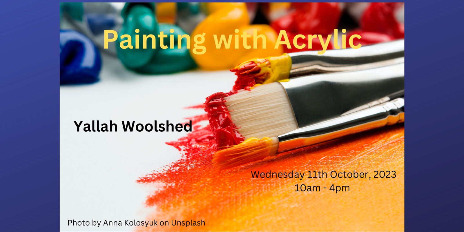 Banner image for Painting with Acrylic