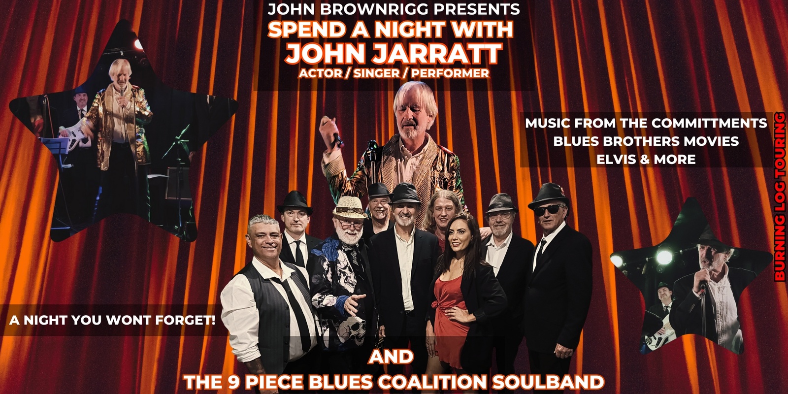 Banner image for John Jarratt with 9 piece Blues Coalition Soulband