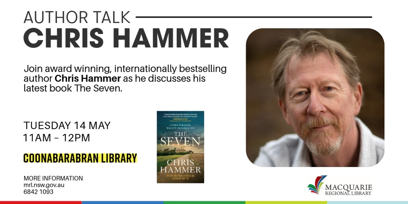 Banner image for Author Talk: Chris Hammer | Coonabarabran Library 