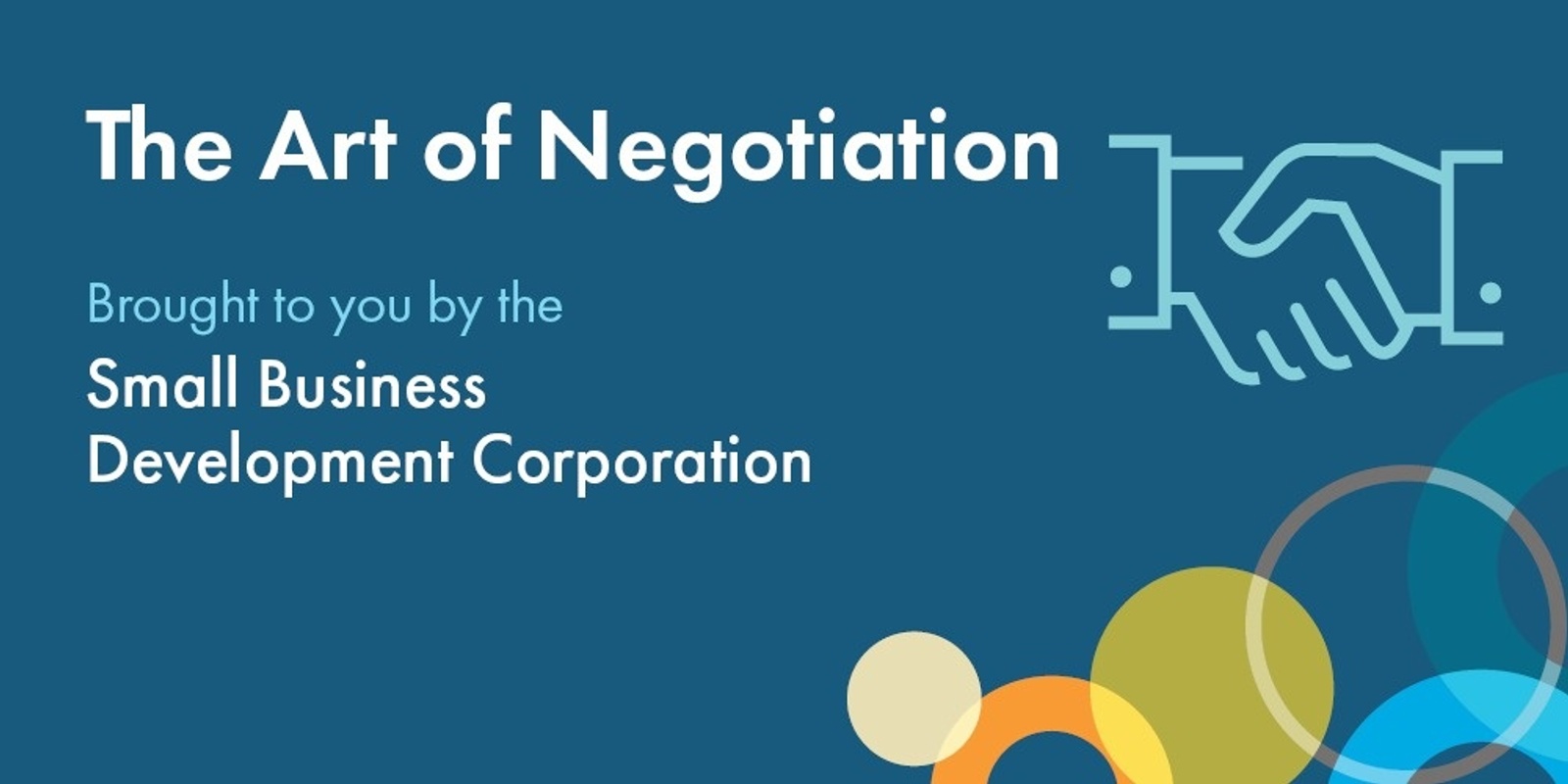 Banner image for The Art of Negotiation