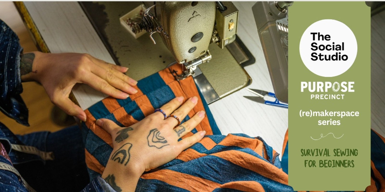 Banner image for (re)makerspace series: Survival sewing for beginners