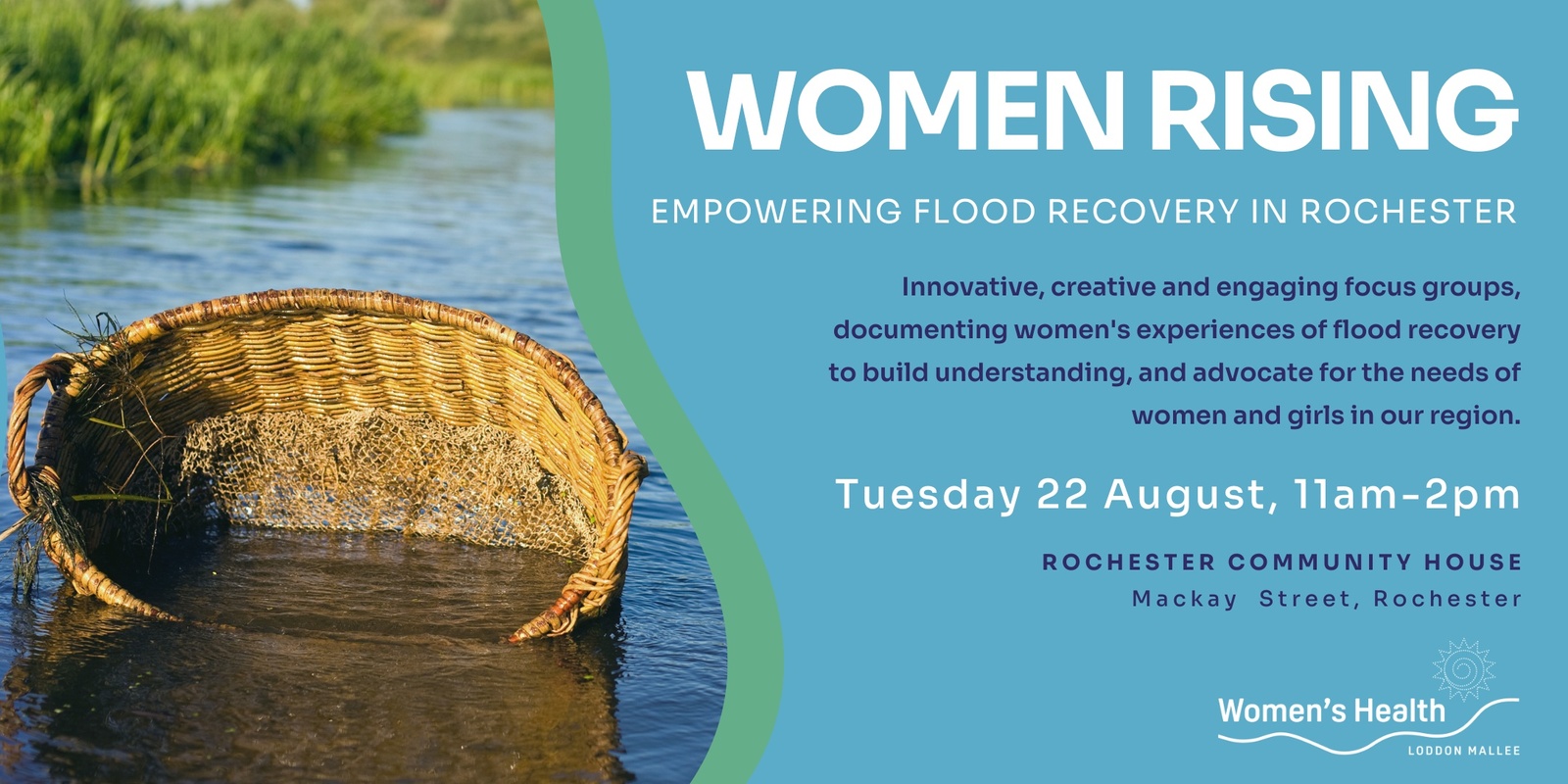 Banner image for Women Rising: Empowering Flood Recovery in Rochester