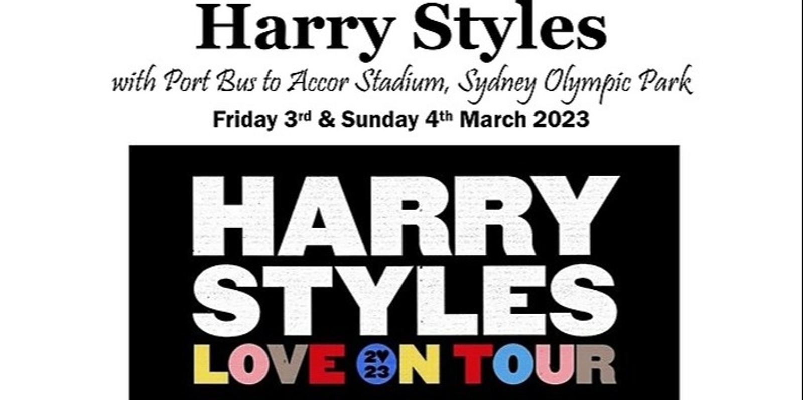 Banner image for Harry Styles with Port Bus