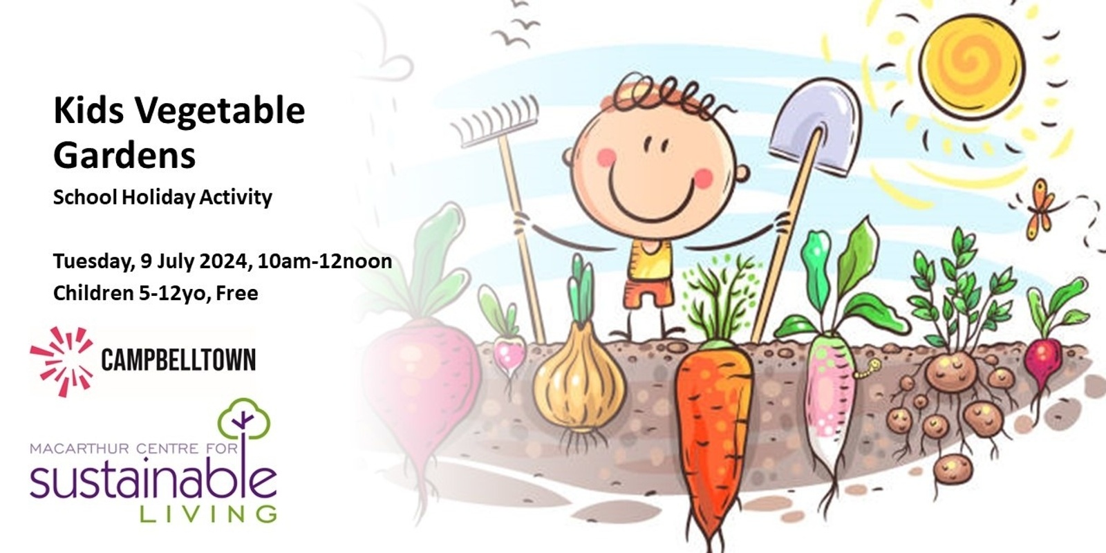 Banner image for School Holiday: Kids Vegetable Gardens