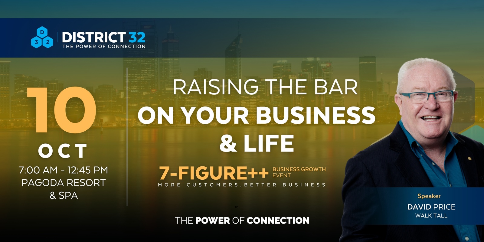 Banner image for District32 Connect Premium $1M Business Event in Perth – Thu 10 Oct