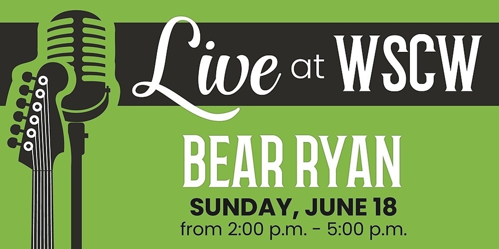 Bear Ryan Live at WSCW June 18