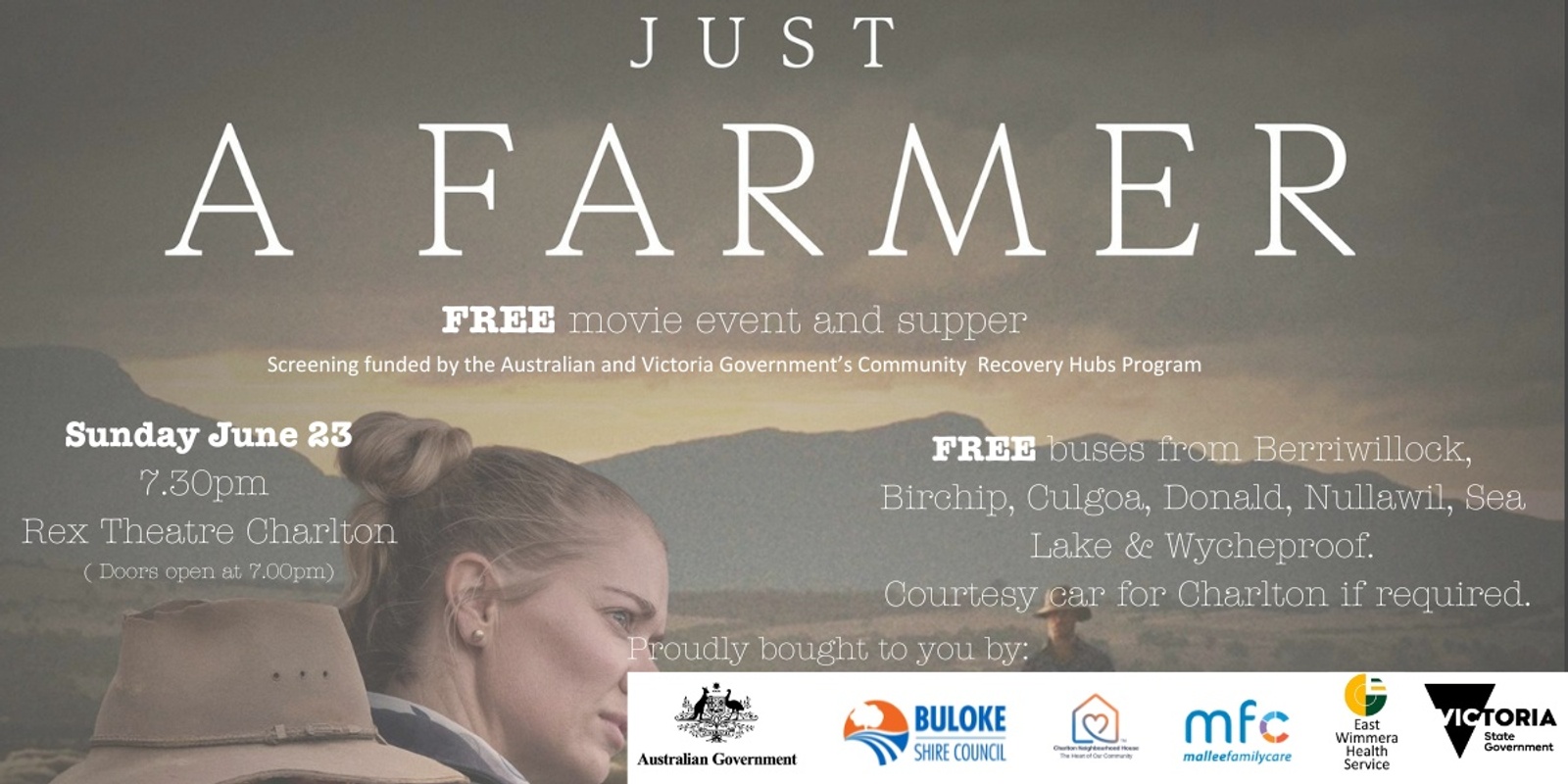 Banner image for Just A Farmer Movie and Supper