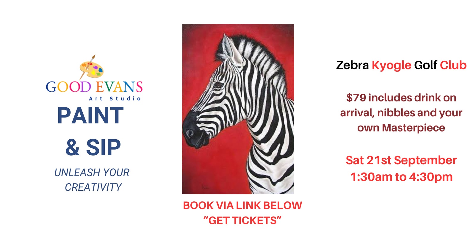 Banner image for  Paint and Sip Zebra Field Kyogle Golf Club