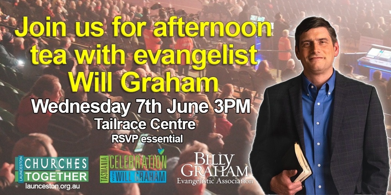 Banner image for Afternoon tea with Evangelist Will Graham