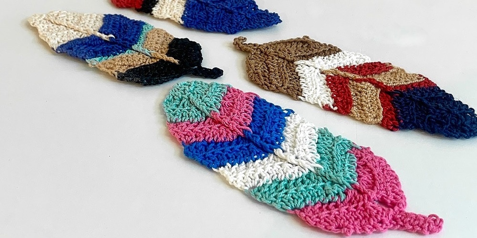Banner image for WORKSHOP | Crochet Feather Bookmarks  with Ana Maria