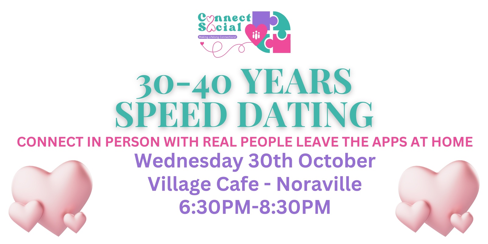 Banner image for 30-40 years Speed Dating 