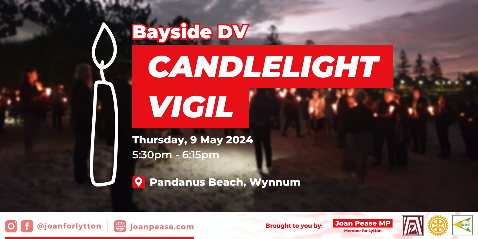 Banner image for Bayside DV Candlelight Vigil
