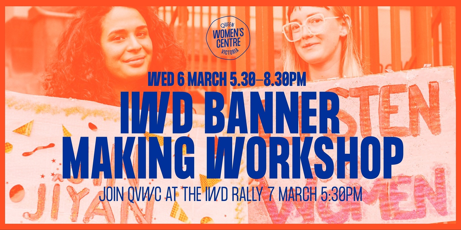 Banner image for IWD x QVWC Banner Making Workshop
