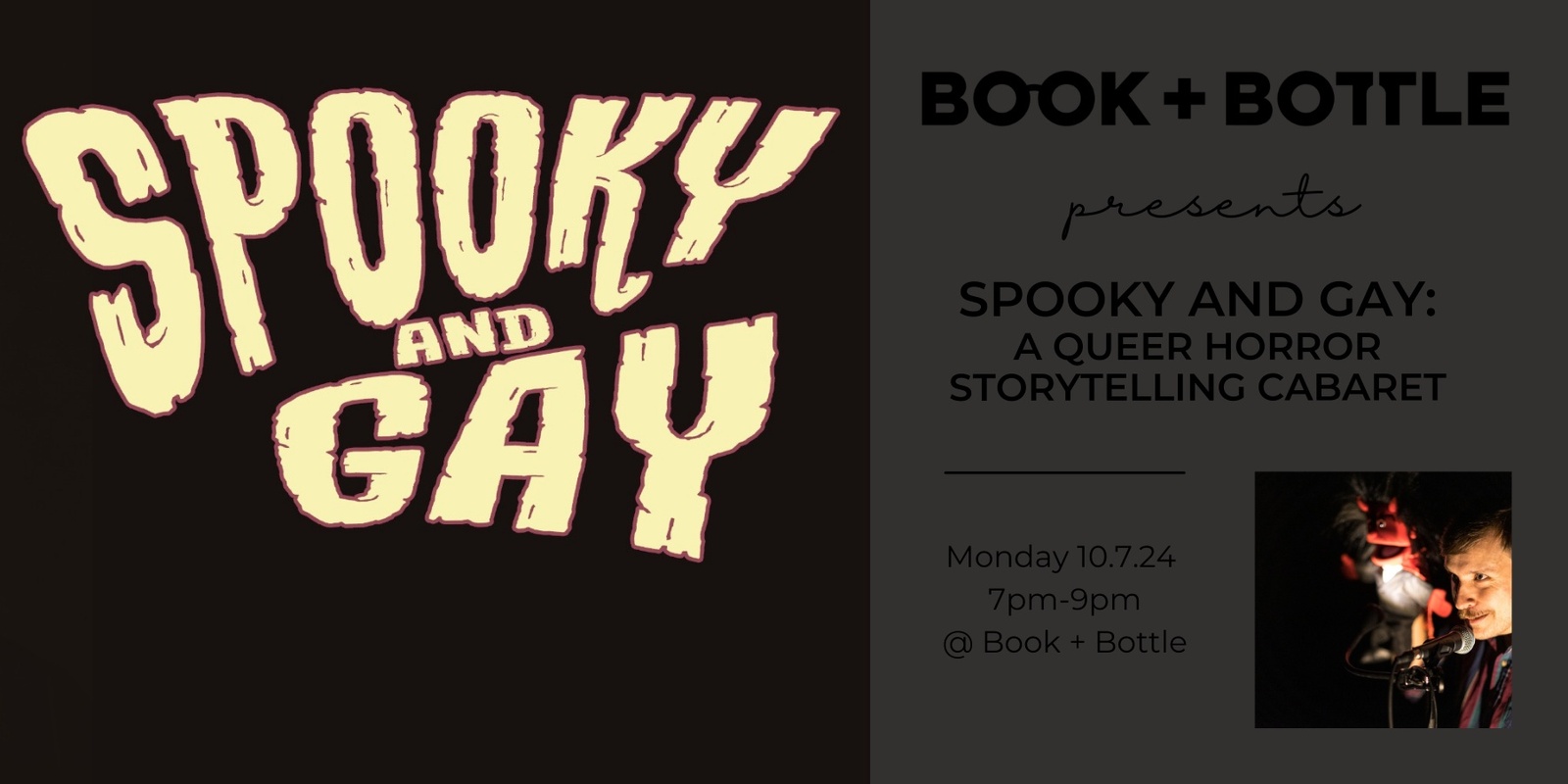 Banner image for SPOOKY AND GAY: A Queer Horror Storytelling Cabaret!