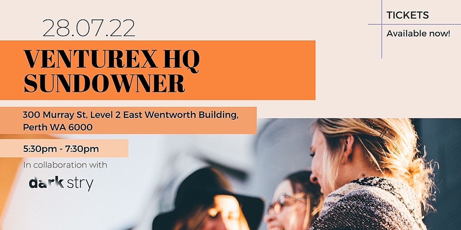 Banner image for VentureX HQ Sundowner