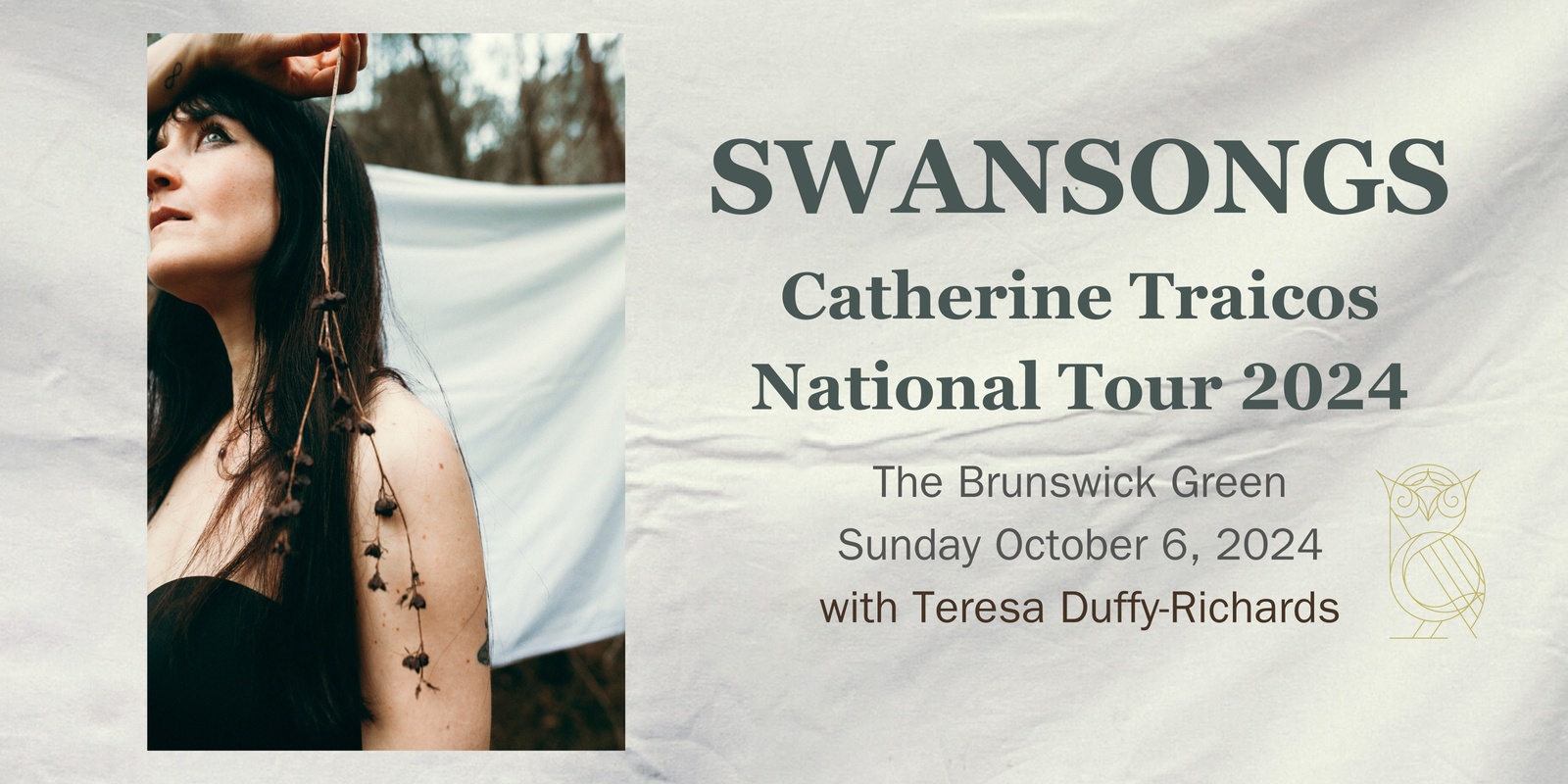 Banner image for SWANSONGS by Catherine Traicos - National Tour