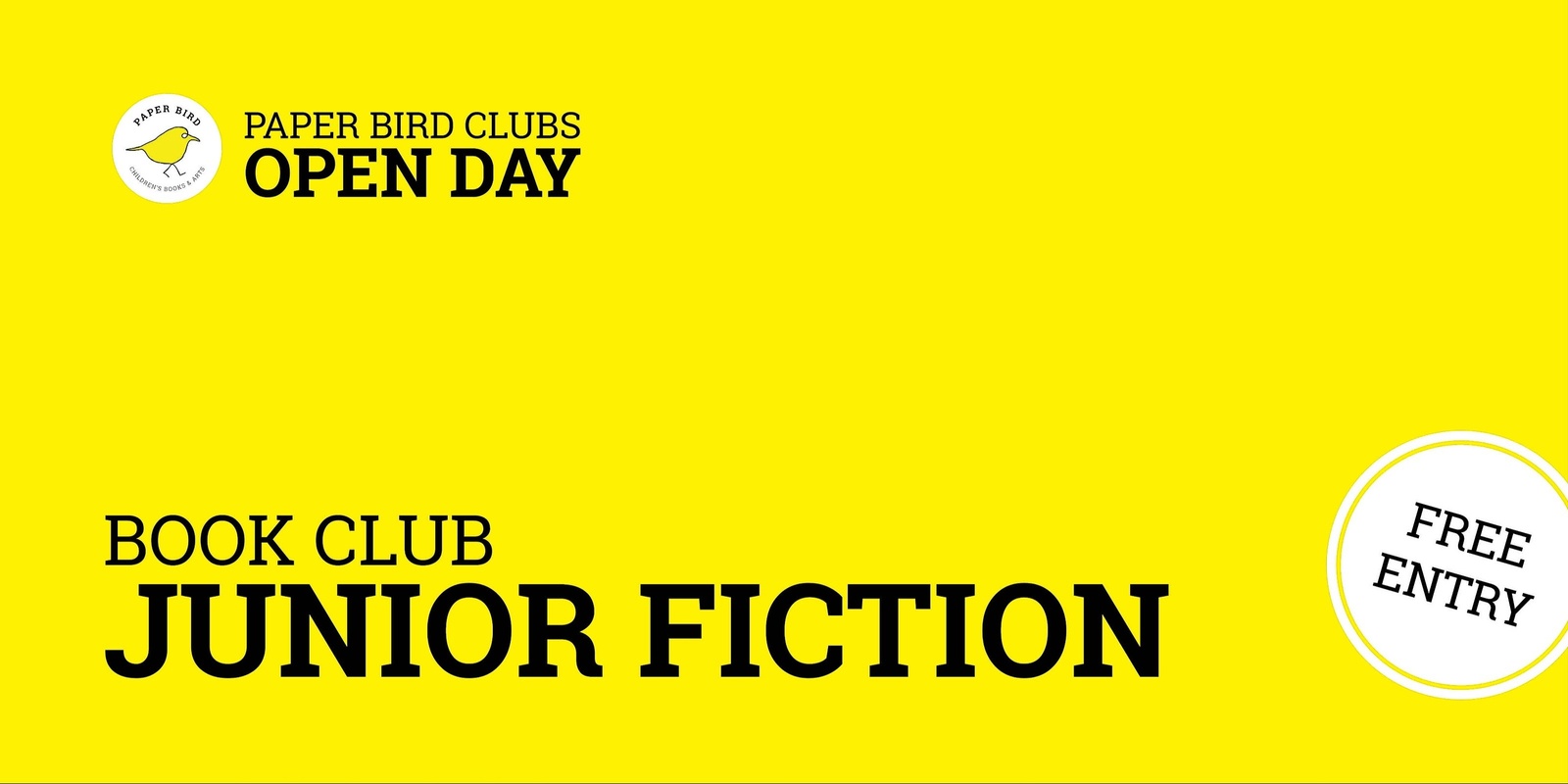 Banner image for Open Day: Junior Fiction Book Club