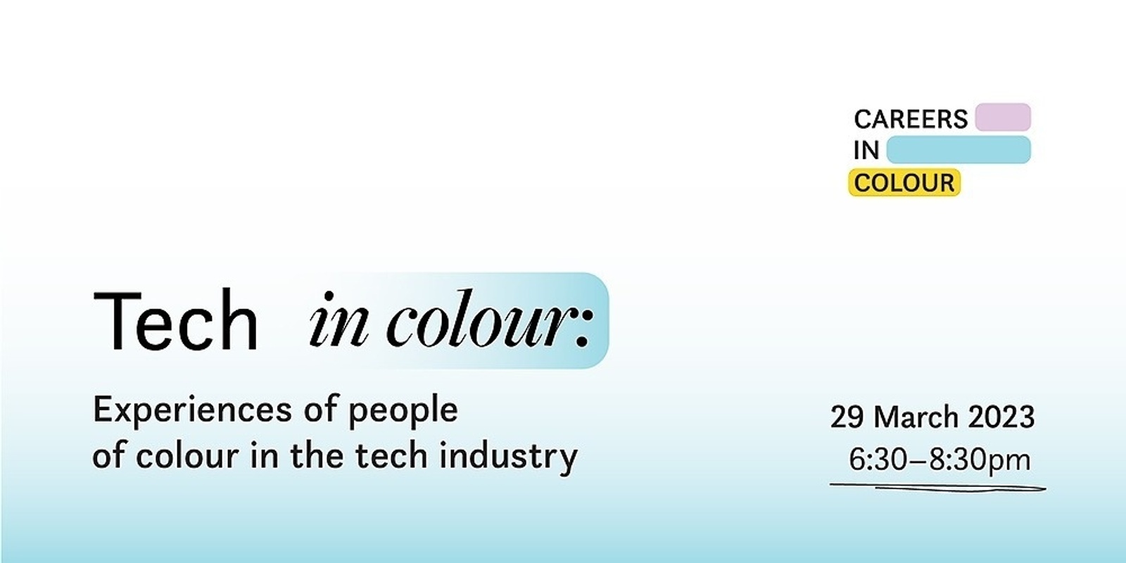 Banner image for DISCOUNT LINK: Experiences of people of colour in the tech industry