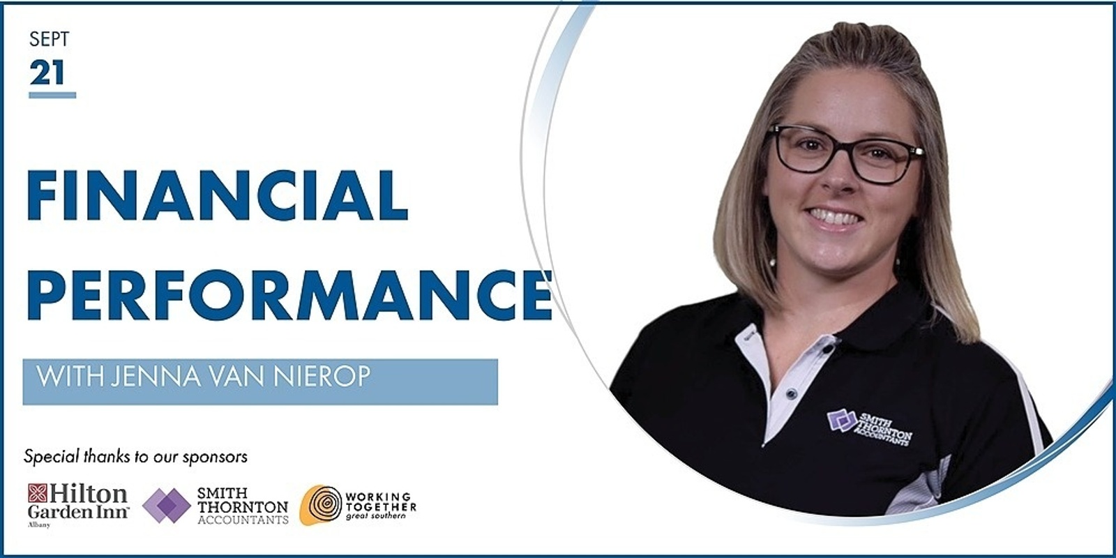 Banner image for Financial Performance with Jenna Van Nierop