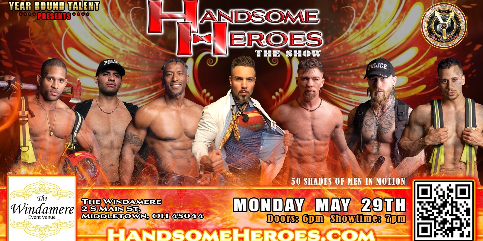 Banner image for Middletown, OH - Handsome Heroes: The Show "The Best Ladies Night' Out of All Time!"
