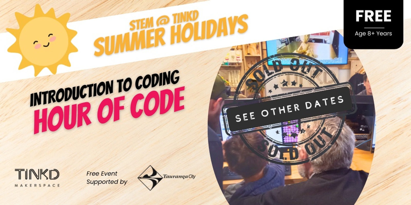 Banner image for Summer STEM @ Tinkd: Hour of Code