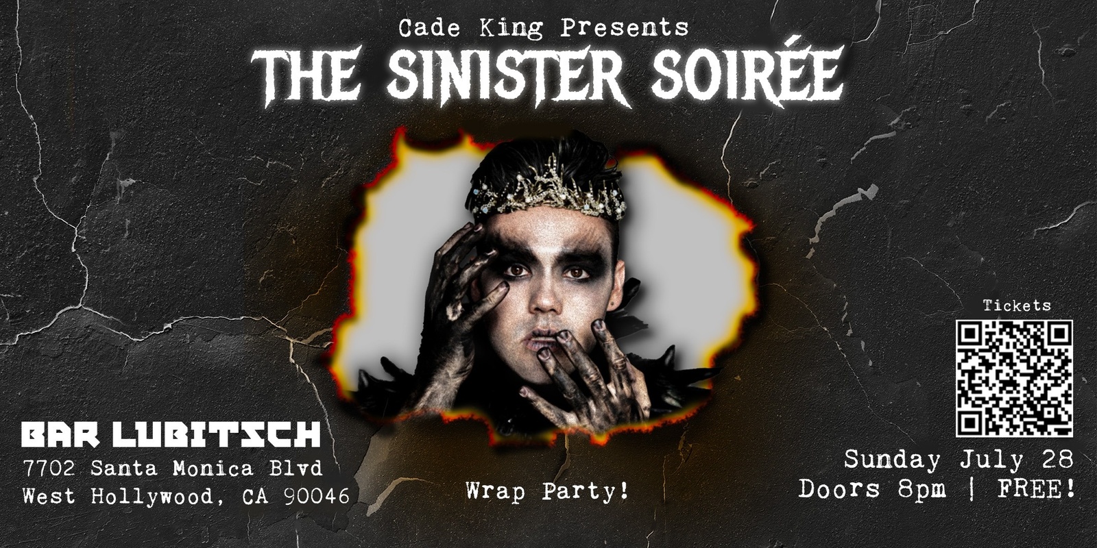 Banner image for The Sinister Soirée: Wrap Party