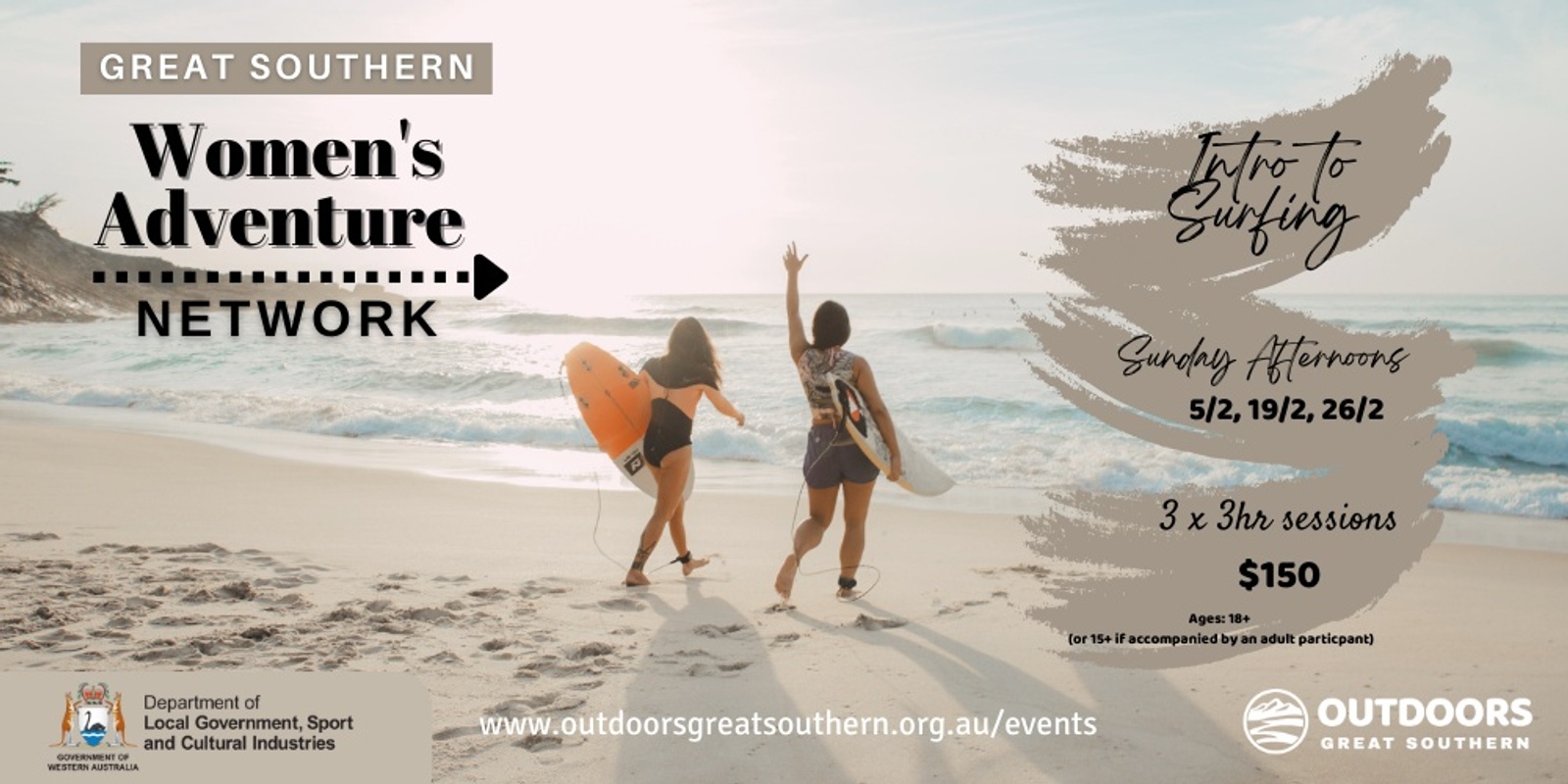 Banner image for Great Southern Women's Adventure Network - Surfing