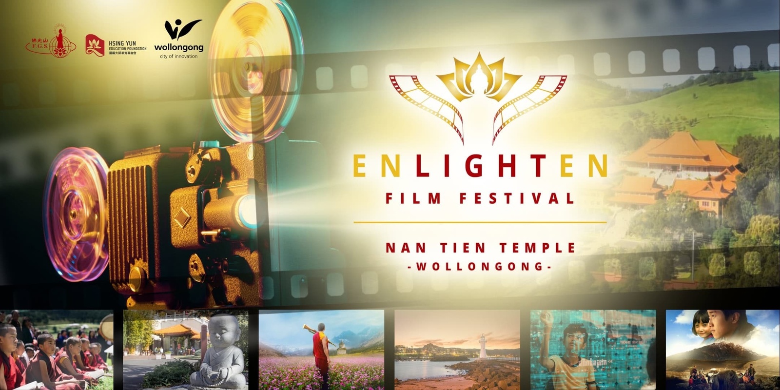 Banner image for Enlighten Buddhist Film Festival - Wollongong (Illawarra)