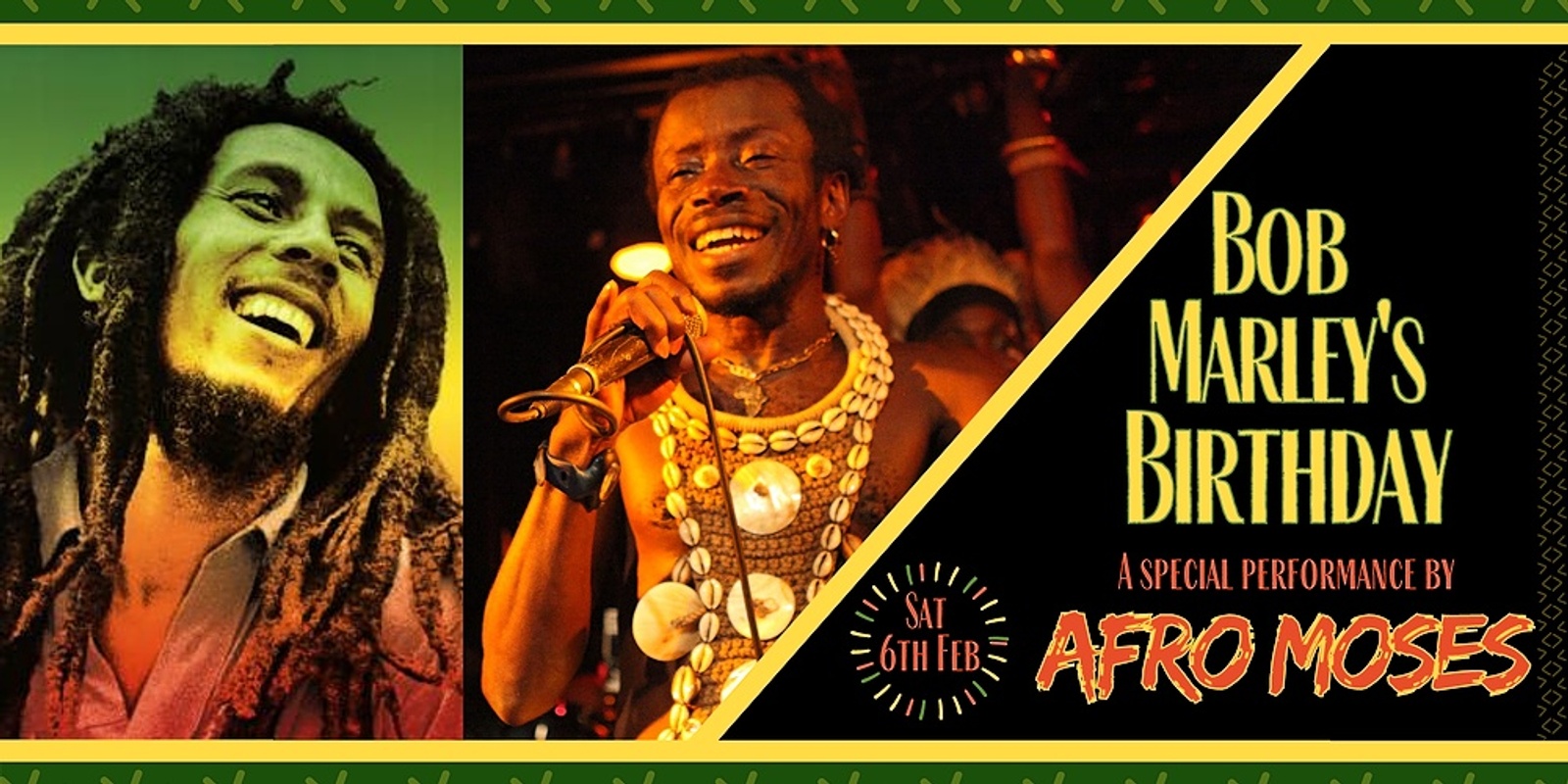 Banner image for Bob Marley's Birthday Celebration with Afro Moses