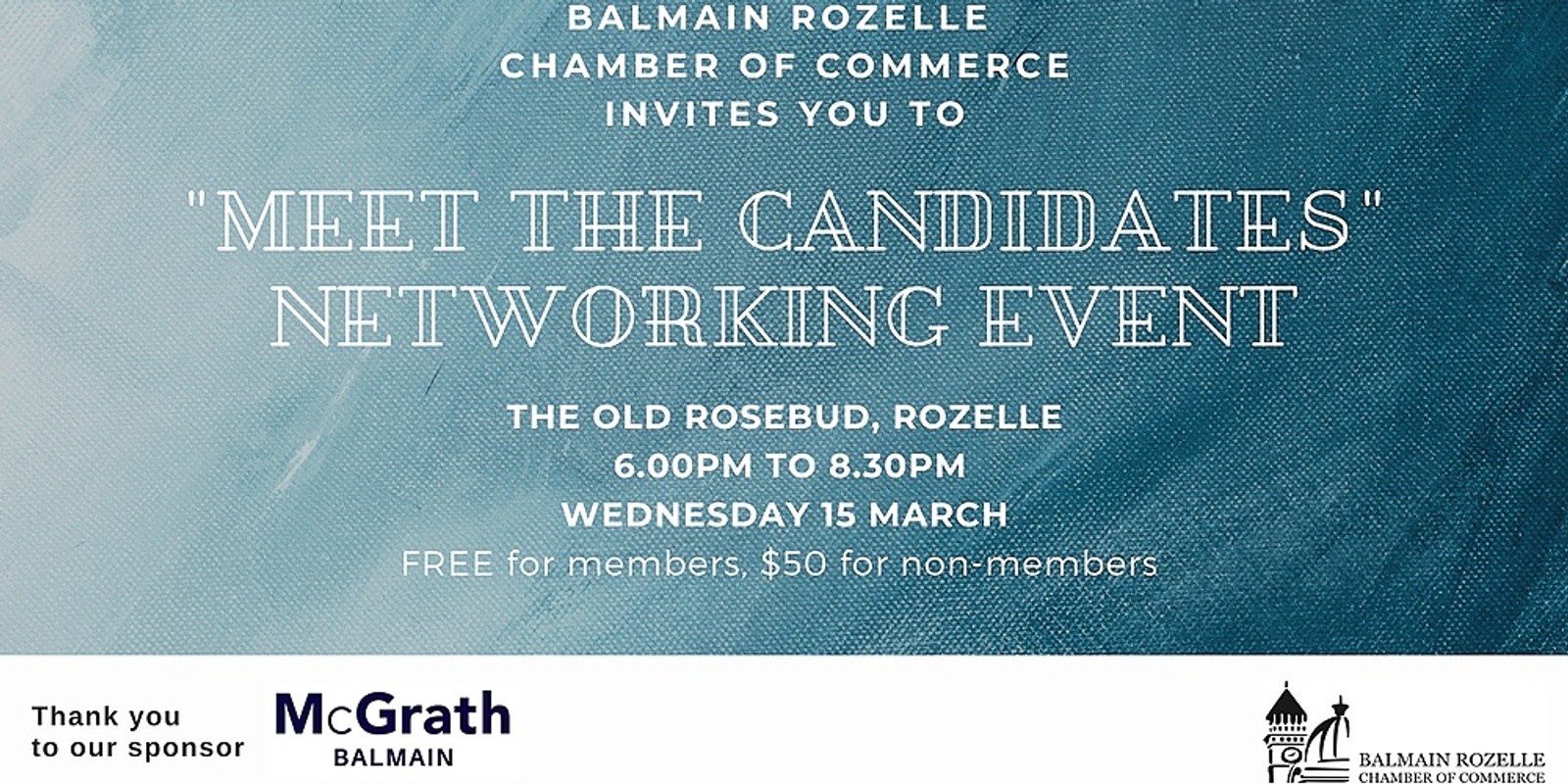 Banner image for Meet the Candidates Networking Event - Balmain Rozelle Chamber of Commerce 