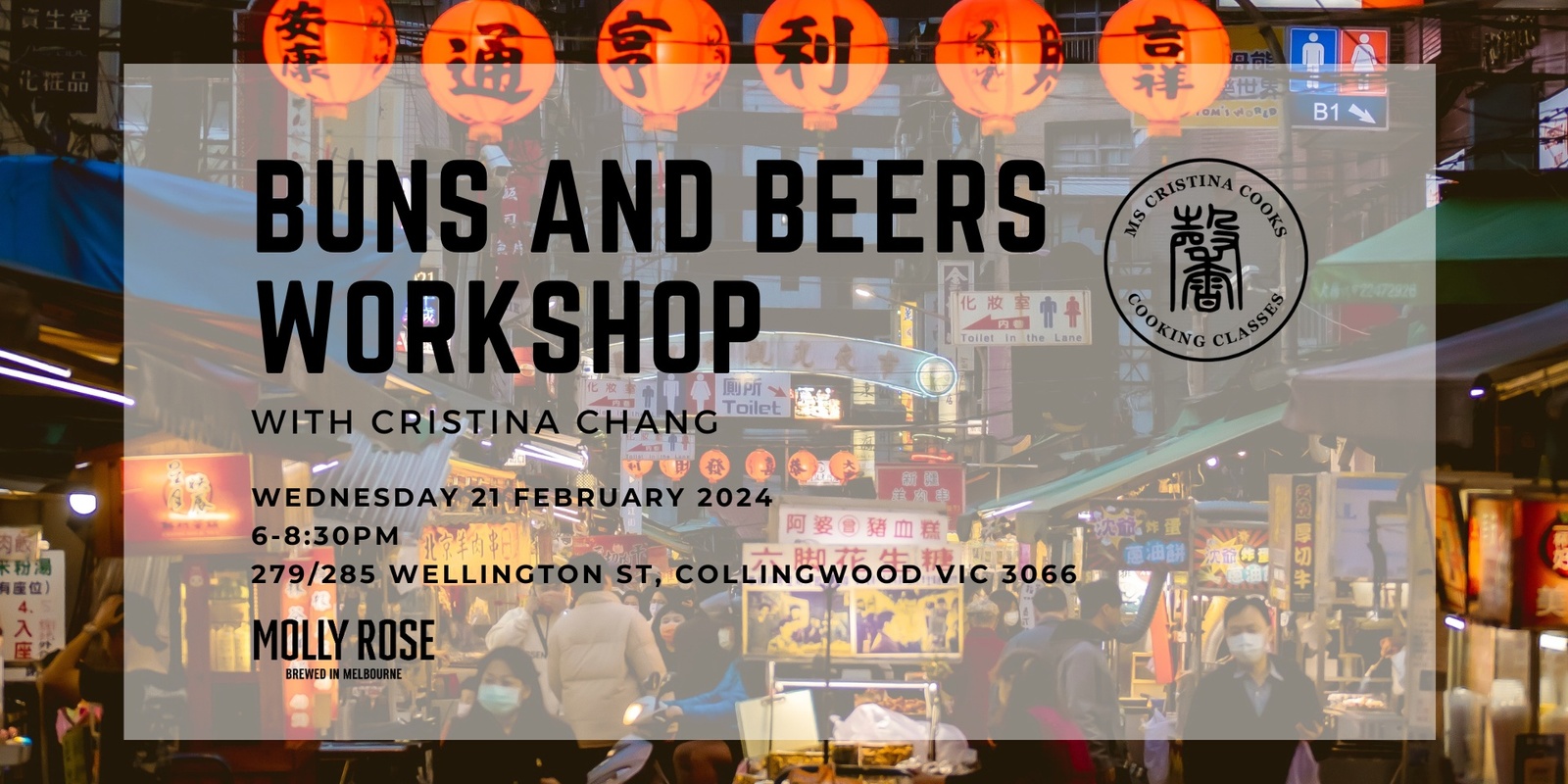 Banner image for Buns and Beer - Cooking Workshop at Molly Rose