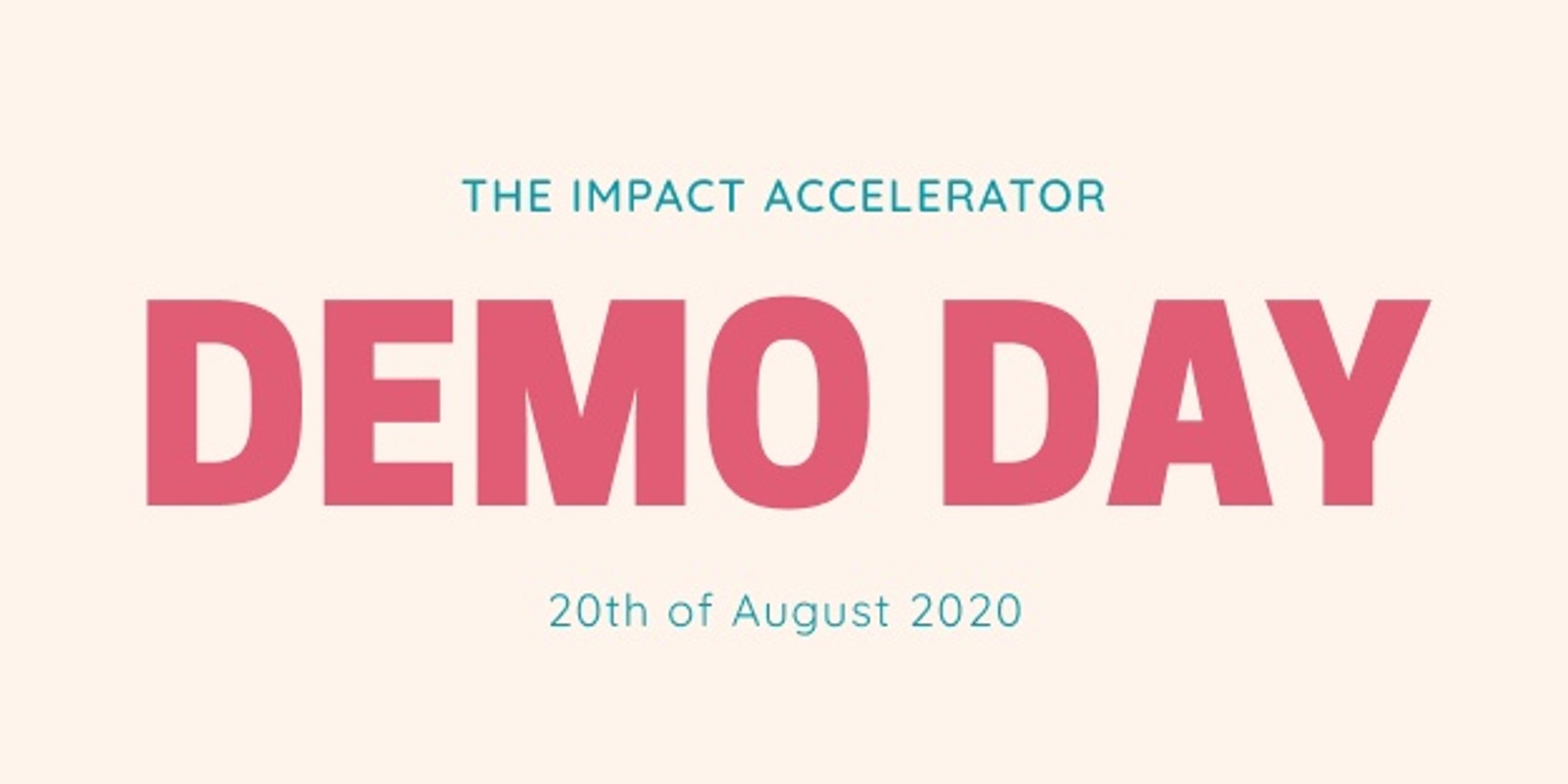Banner image for Demo Day - the Impact Accelerator