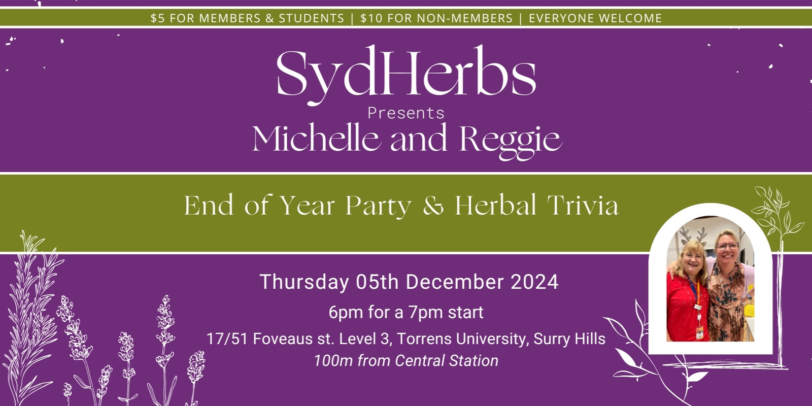 Banner image for Sydherbs presents ~ End of Year PARTY and HERBAL TRIVIA