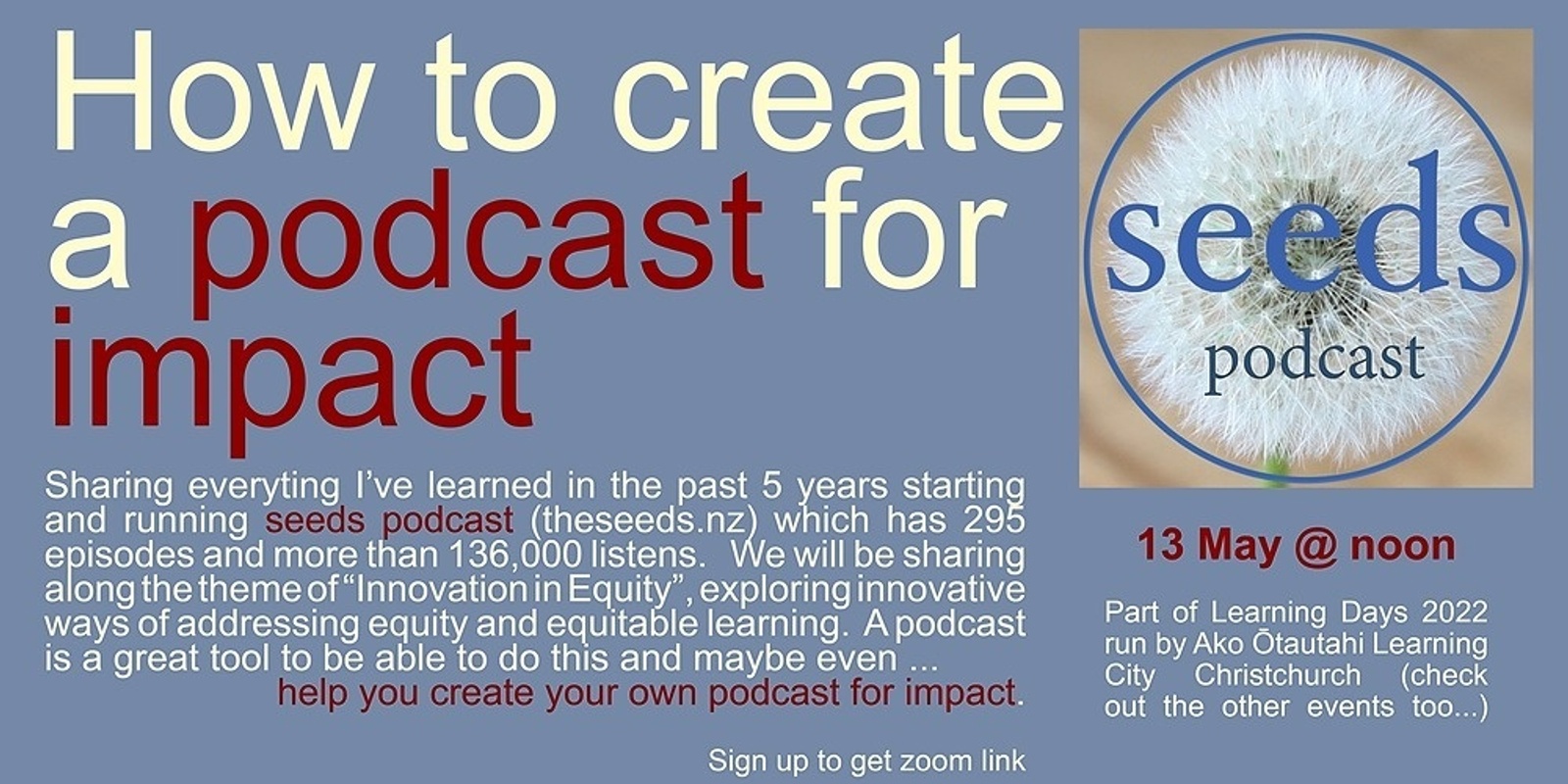 Banner image for Creating a Podcast for Impact