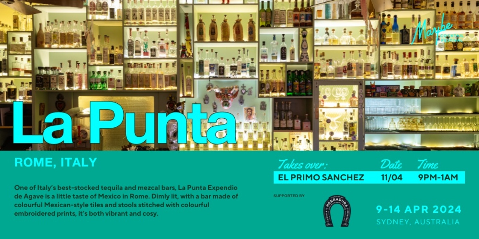 Banner image for Maybe Cocktail Festival: La Punta & Millie Tang Take Over El Primo Sanchez