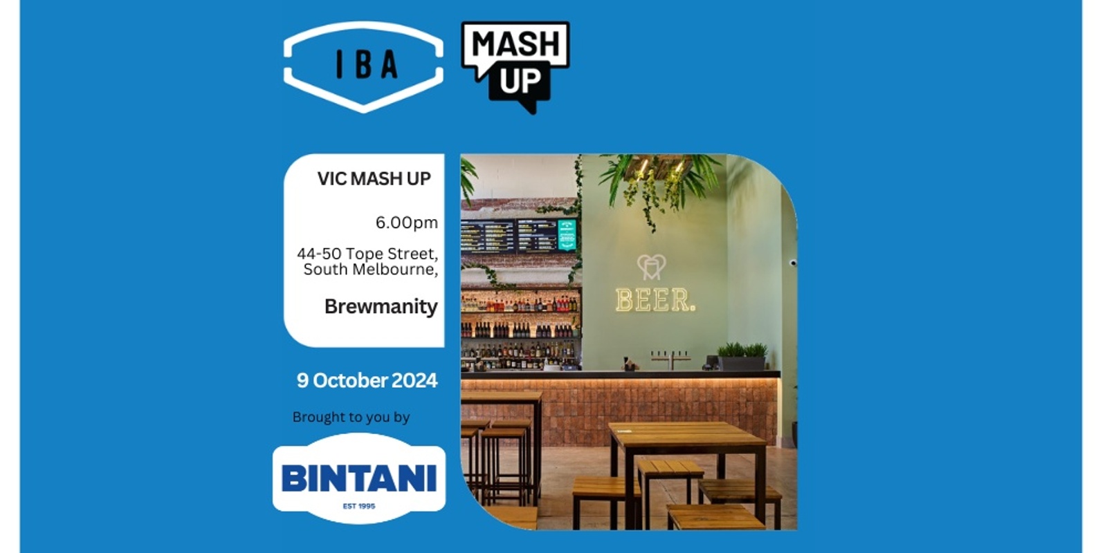 Banner image for IBA MashUp & Update - Melbourne